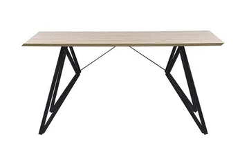 Buscot Matbord 160 cm - Ljust Trä/Svart - Möbler - Bord & matgrupper - Matbord & köksbord