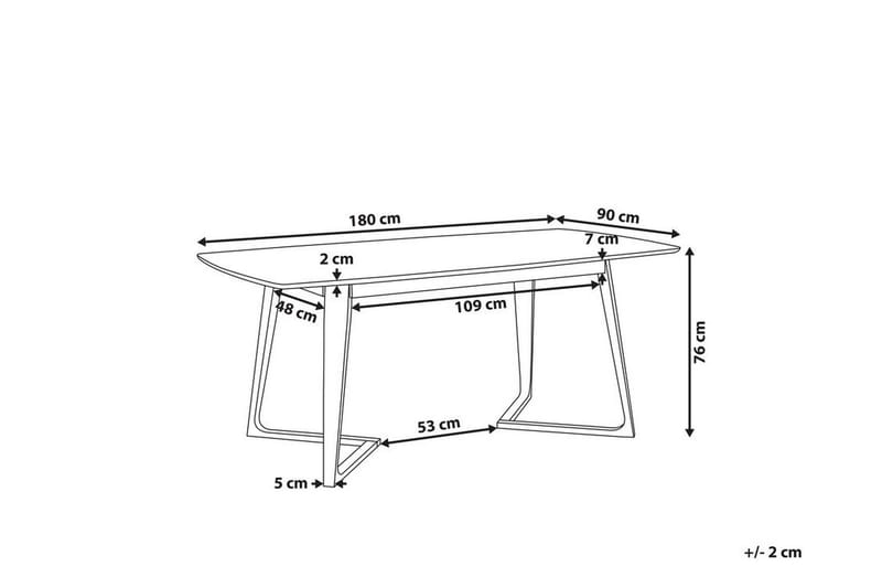 Clate Matbord 180 cm - Mörkt Trä - Möbler - Bord & matgrupper - Matbord & köksbord