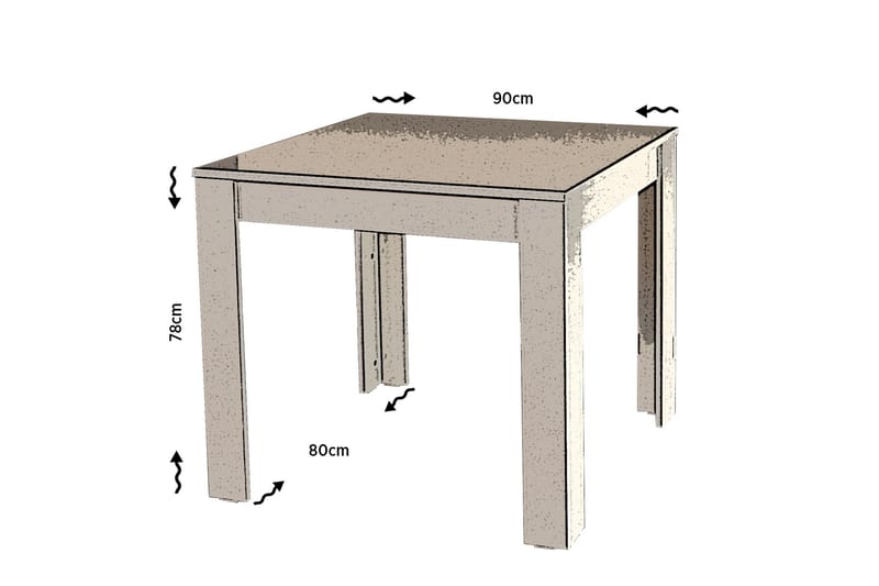 Comfortale Bord - Vit/Beige - Möbler - Bord & matgrupper - Matbord & köksbord