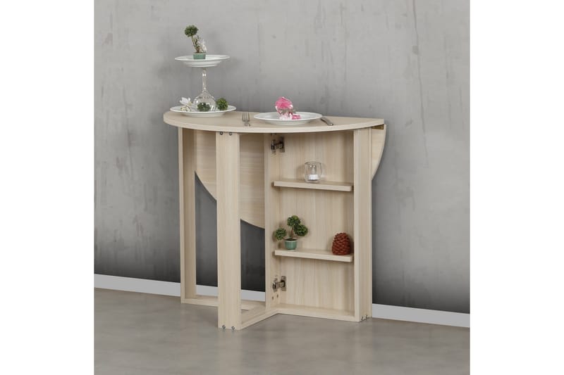 Comfortale Matbord Runt Hopfällbart - Ek - Möbler - Bord & matgrupper - Matbord & köksbord