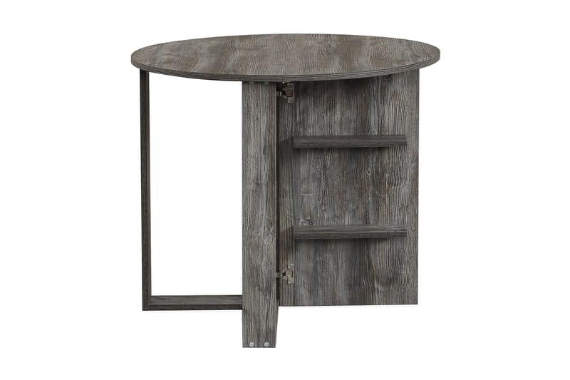 Comfortale Matbord Runt Hopfällbart - Grå Trä - Möbler - Bord & matgrupper - Matbord & köksbord