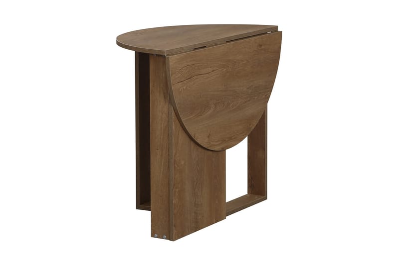 Comfortale Matbord Runt Hopfällbart - Mörk Ek - Matbord & köksbord - Klaffbord & Hopfällbart bord