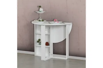 Comfortale Matbord Runt Hopfällbart - Vit - Möbler - Bord & matgrupper - Matbord & köksbord