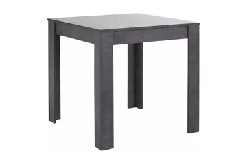 Corot Litet Kvadratiskt Matbord 80 cm i Sten med Betongutseende - Mörkgrå - Möbler - Bord & matgrupper - Matbord & köksbord