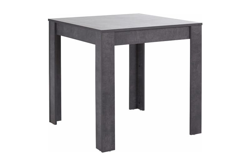 Corot Litet Kvadratiskt Matbord 80 cm i Sten med Betongutseende - Mörkgrå - M öbler - Bord & matgrupper - Matbord & köksbord