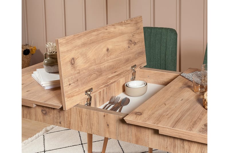 Corralez Bord 75 cm - Trä/natur/Grön - Möbler - Bord & matgrupper - Matbord & köksbord
