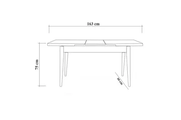 Corralez Bord 75 cm - Trä/natur/Grön - Möbler - Bord & matgrupper - Matbord & köksbord