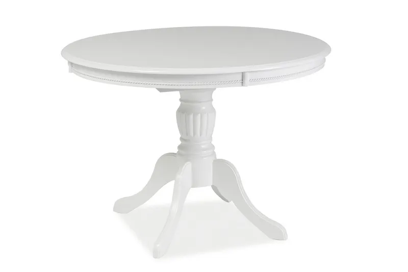 Critz Förlängningsbart Ovalt Matbord 106-141 cm i Målad MDF, Vit