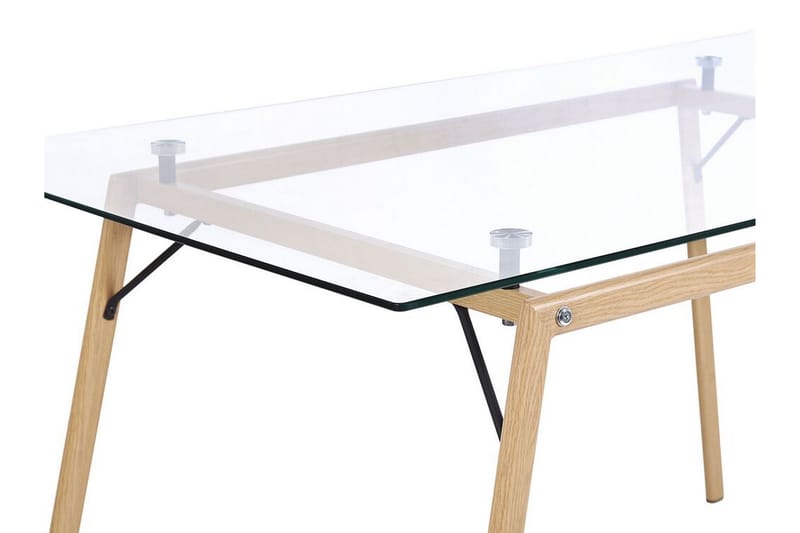Demba Matbord 140 cm - Transparent/Ljust Trä - Möbler - Bord & matgrupper - Matbord & köksbord