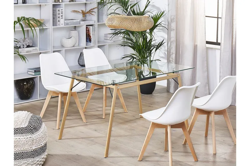 Demba Matbord 140 cm - Transparent/Ljust Trä - Möbler - Bord & matgrupper - Matbord & köksbord