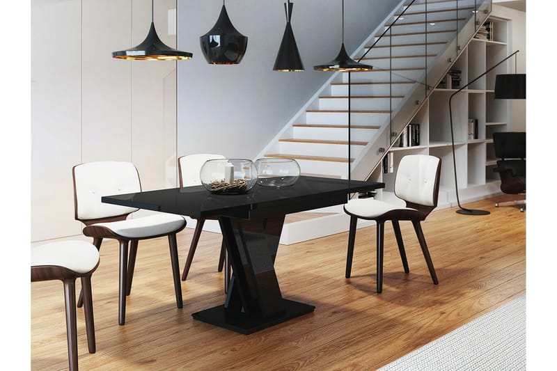 Denogal Matbord 80 cm Black high gloss - Möbler - Bord & matgrupper - Matbord & köksbord
