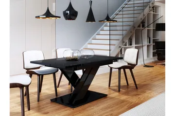 Denogal Matbord 80 cm Black high gloss - Möbler - Bord & matgrupper - Matbord & köksbord