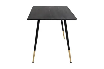 Dipp Rektangulärt Matbord 120 cm med Valnöts- och Metallutseende - Svart - Möbler - Bord & matgrupper - Matbord & köksbord