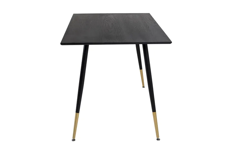 Dipp Rektangulärt Matbord 120 cm med Valnöts- och Metallutseende - Svart - Möbler - Bord & matgrupper - Matbord & köksbord