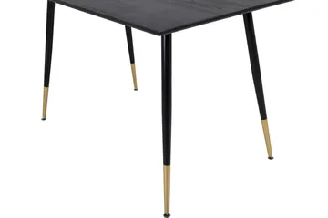 Dipp Rektangulärt Matbord 120 cm med Valnöts- och Metallutseende - Svart - Möbler - Bord & matgrupper - Matbord & köksbord