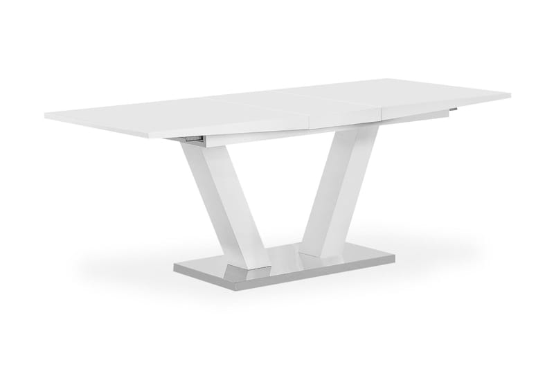 Dubrey Förlängninsbart Matbord 160 cm - Vit - Matbord & köksbord