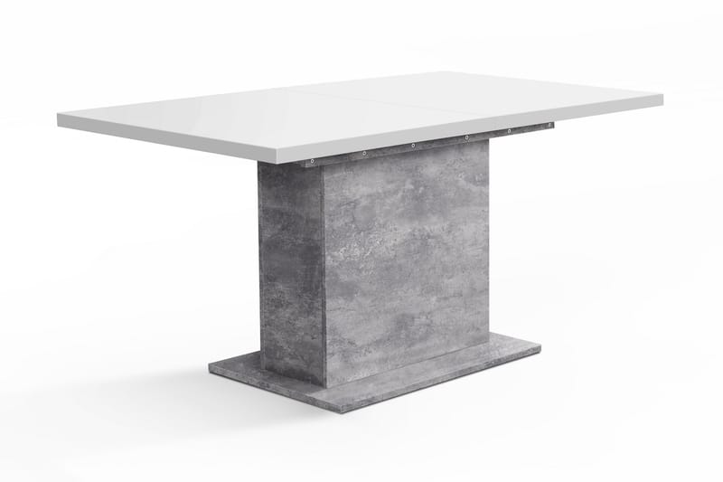 Egbury Förlängningsbart Bord 160 cm - Vit/Grå - Matbord & köksbord
