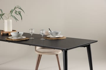 Ellis Stort Rektangulärt Matbord 230 cm med Metallutseende - Svart - Möbler - Bord & matgrupper - Matbord & köksbord