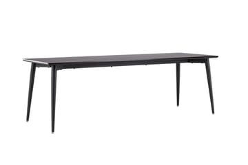 Ellis Stort Rektangulärt Matbord 230 cm med Metallutseende - Svart - Möbler - Bord & matgrupper - Matbord & köksbord