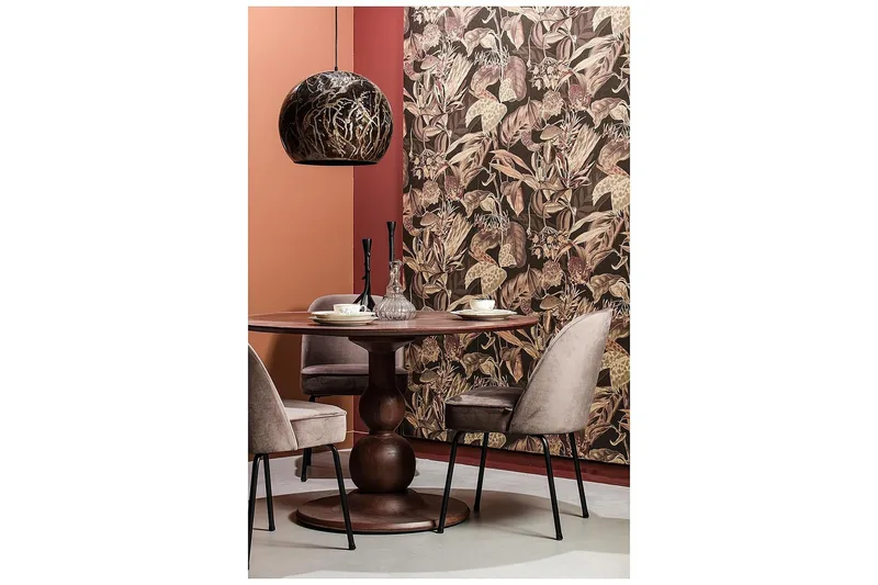 Escalarre Matbord 120 cm Runt - Mangoträ/Ljusbrun - Möbler - Bord & matgrupper - Matbord & köksbord