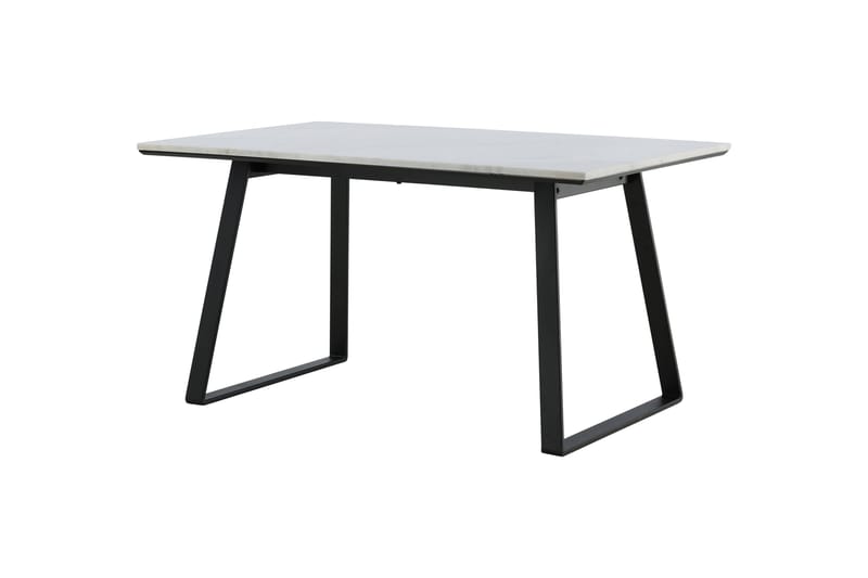 Estelle Rektangulärt Matbord 140 cm med Marmorskiva och Metallutseende - Vit - Möbler - Bord & matgrupper - Matbord & köksbord
