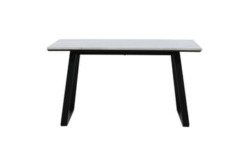 Estelle Rektangulärt Matbord 140 cm med Marmorskiva och Metallutseende - Vit - Möbler - Bord & matgrupper - Matbord & köksbord