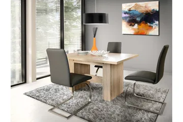 Ethelyne Utdragbart Rektangulärt Matbord 140 cm i Ek - Brun - Möbler - Bord & matgrupper - Matbord & köksbord
