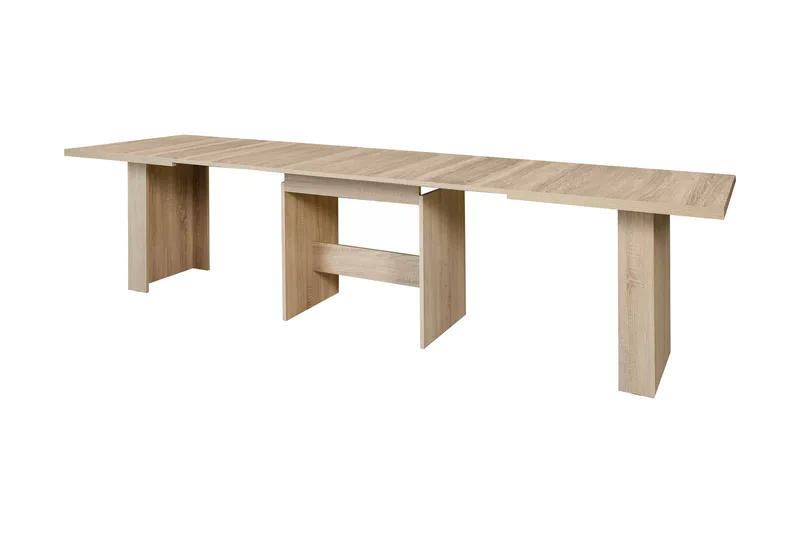 Ethelyne Utdragbart Rektangulärt Matbord 140 cm i Ek, Brun