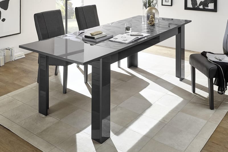 Fasett Förlängningsbart Matbord 137 cm - Grå - Matbord & köksbord