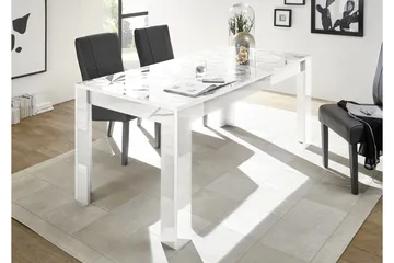 Fasett Matbord 180 cm - Vit - Möbler - Bord & matgrupper - Matbord & köksbord