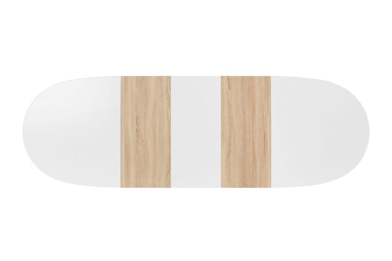Gaeta Matbord Ovalt 160 cm - Vit/Natur - Matbord & köksbord
