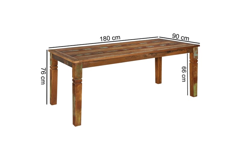 Haage Matbord 180 cm - Flerfärgad - Matbord & köksbord