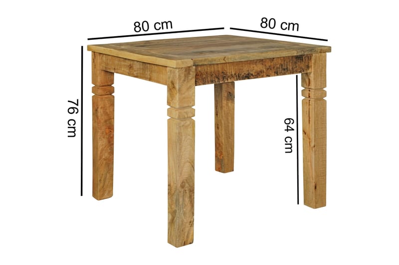 Hanck Matbord 80 cm - Natur - Matbord & köksbord