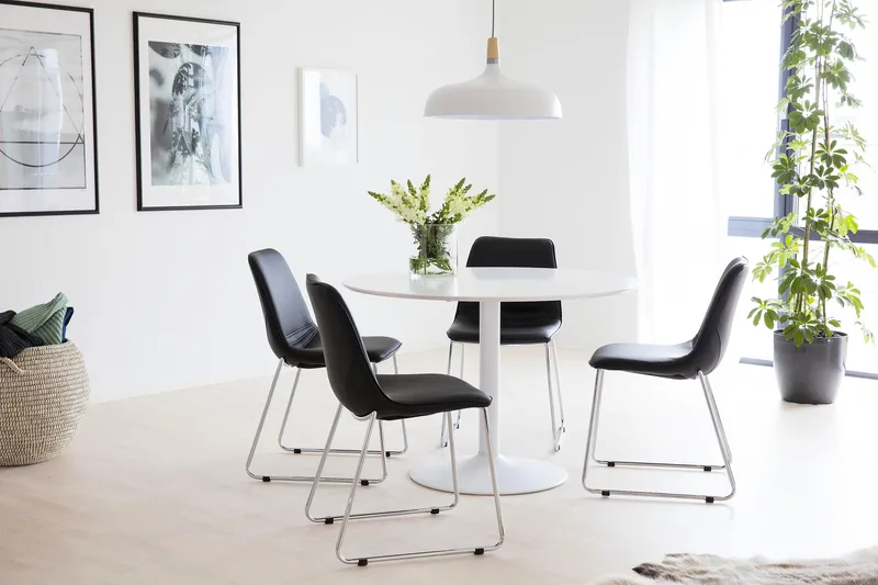 Ibiza Matbord 110 cm Runt - Vit - Möbler - Bord & matgrupper - Matbord & köksbord