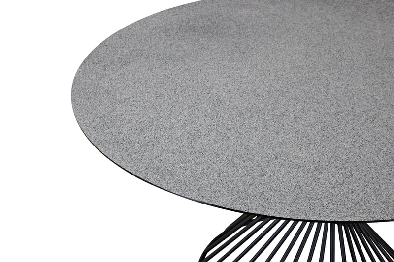 Iggy Matbord 140 cm Rund Glas - Grå - Matbord & köksbord - Klaffbord & Hopfällbart bord