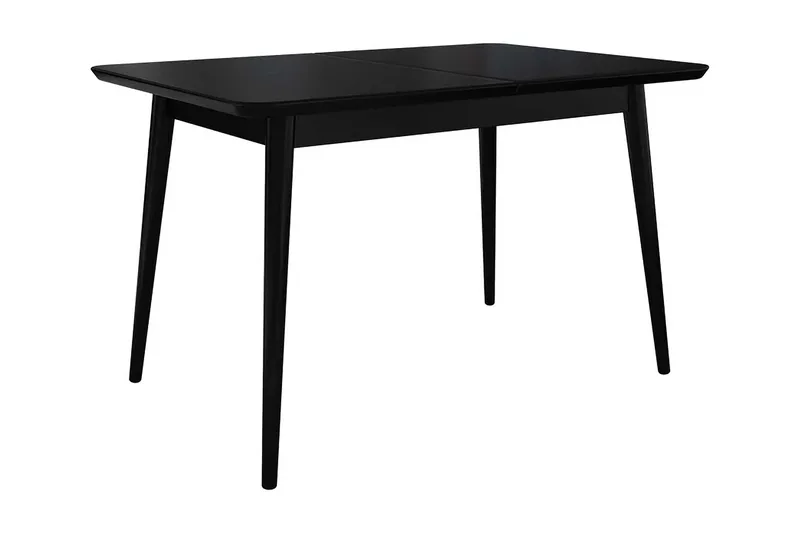 Ingram Utdragbart Rektangulärt Matbord 140 cm i Trä med Målat Trä-utseende, Svart