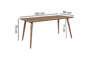 Iviana Matbord 160 cm - Trä/natur - Möbler - Bord & matgrupper - Matbord & köksbord