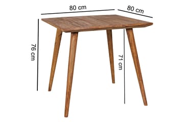 Iviana Matbord 80 cm i Trä med Valnötsutseende - Brun - Möbler - Bord & matgrupper - Matbord & köksbord