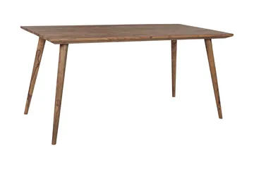 Iviana Rektangulärt Matbord 160 cm i Massivt Trä med Valnötsutseende - Brun - Möbler - Bord & matgrupper - Matbord & köksbord