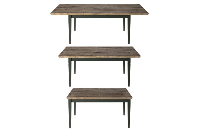 Ivreri Förlängningsbart Matbord 160 cm - Khaki/Natur - Matbord & köksbord
