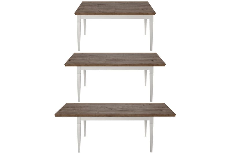 Ivreri Förlängningsbart Matbord 160 cm - Vit/Natur - Möbler - Bord & matgrupper - Matbord & köksbord