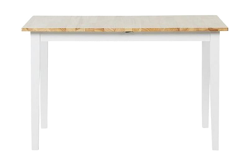 Jadwin Matbord 150 cm Förlängningsbart - Vit/Ljusbrun - Matbord & köksbord - Klaffbord & Hopfällbart bord