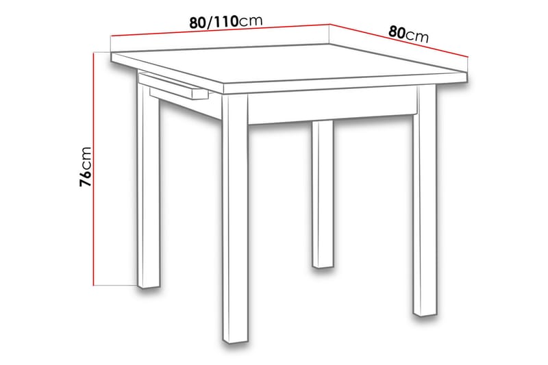 Jeni Matbord 120 cm - Mörkt trä - Matbord & köksbord