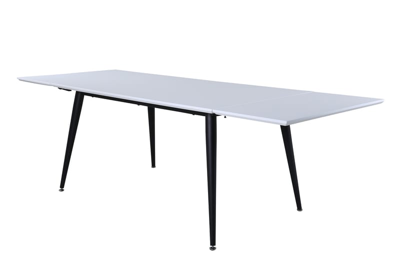 Jimms Förlängningsbart Matbord 150 cm - Vit/Svart - Matbord & köksbord