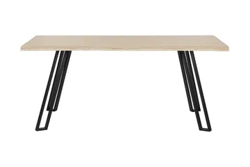 Joyl Rektangulärt Matbord 180x90 cm i Ek med Metallfinish - Beige - Möbler - Bord & matgrupper - Matbord & köksbord