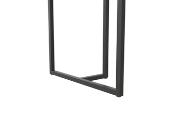 Kaiti Rektangulärt Matbord 163 cm i Metall och Trä med Marmorutseende - Svart - Möbler - Bord & matgrupper - Matbord & köksbord