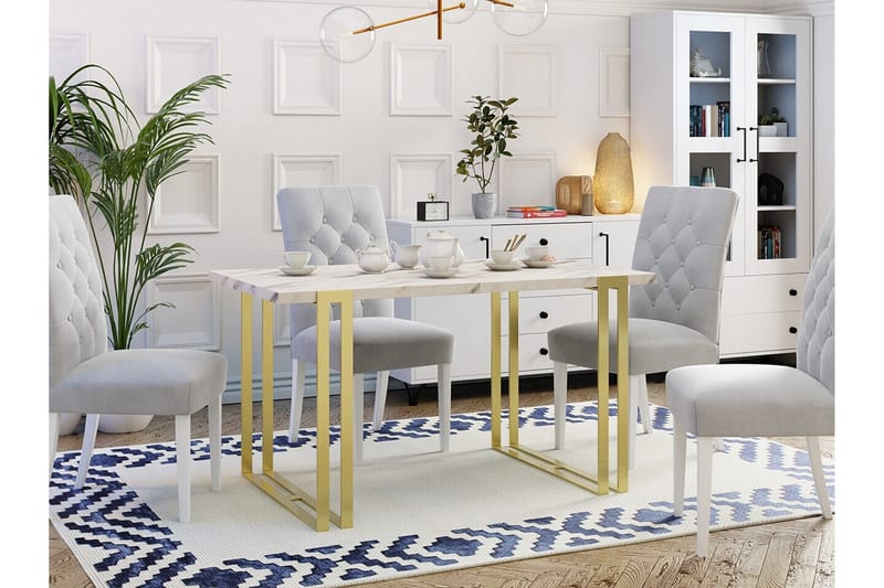 Kintore Matbord 80 cm - Guld - Möbler - Bord & matgrupper - Matbord & köksbord