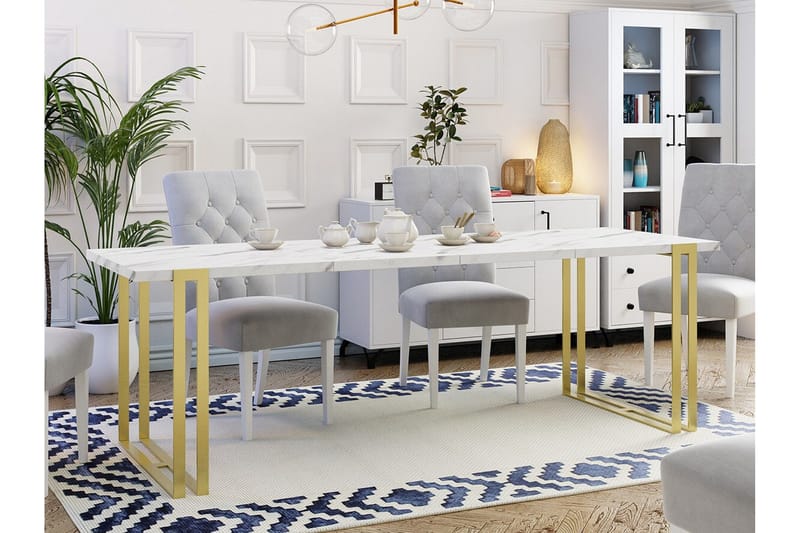 Kintore Matbord 80 cm - Guld - Möbler - Bord & matgrupper - Matbord & köksbord