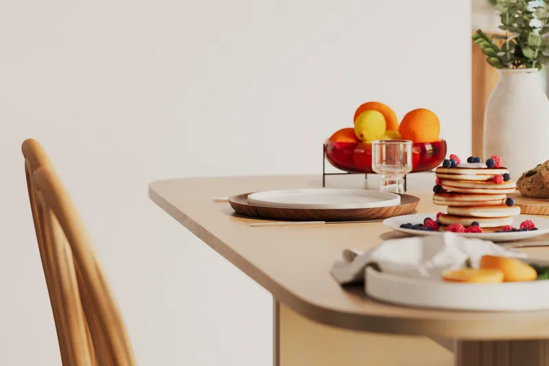 Kopparbo Matbord 160 cm - Ljust vitlaserat ekträ - Möbler - Bord & matgrupper - Matbord & köksbord