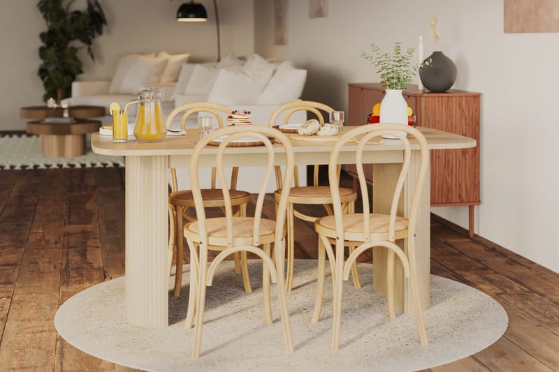 Kopparbo Matbord 160 cm - Ljust vitlaserat ekträ - Möbler - Bord & matgrupper - Matbord & köksbord